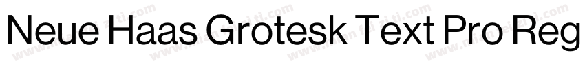Neue Haas Grotesk Text Pro Regular字体转换